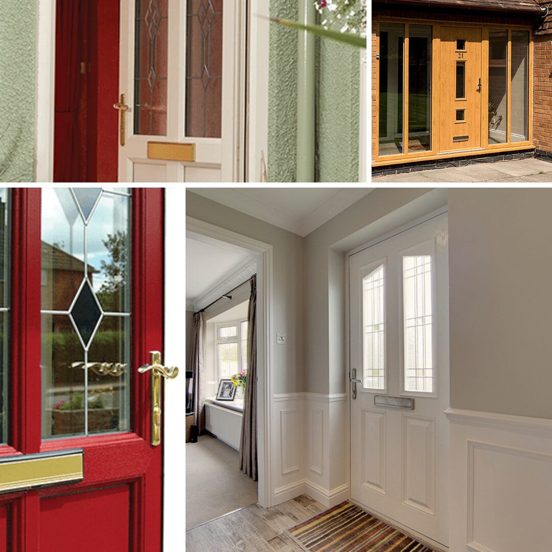 black upvc front door : a selection of different colour and finishes available for upvc front doors