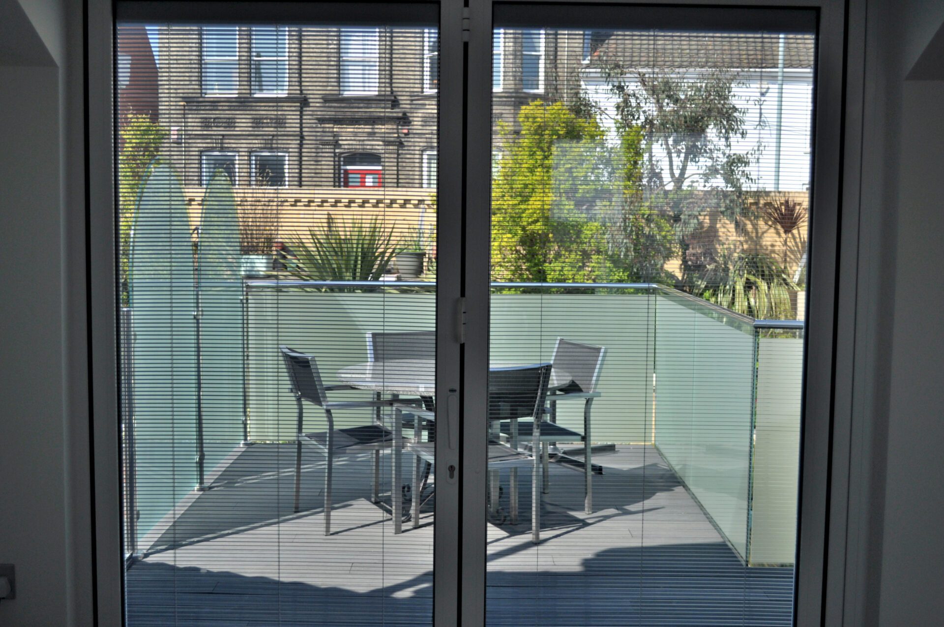Integral Blinds: installed in a home. 